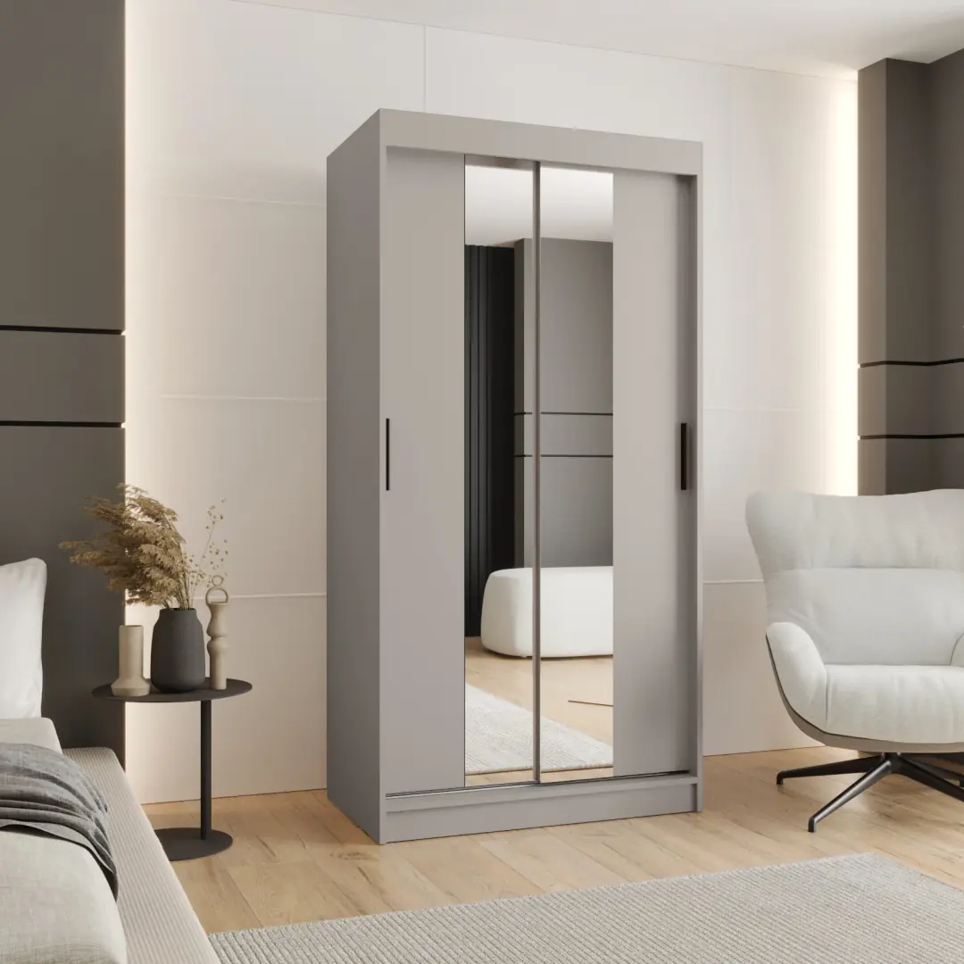 Rubino T1 Sliding Door Wardrobe 100cm - Image 5