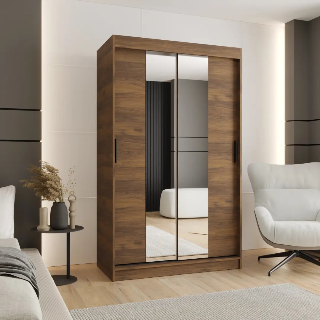 Rubino T1 Sliding Door Wardrobe 120cm - Image 2