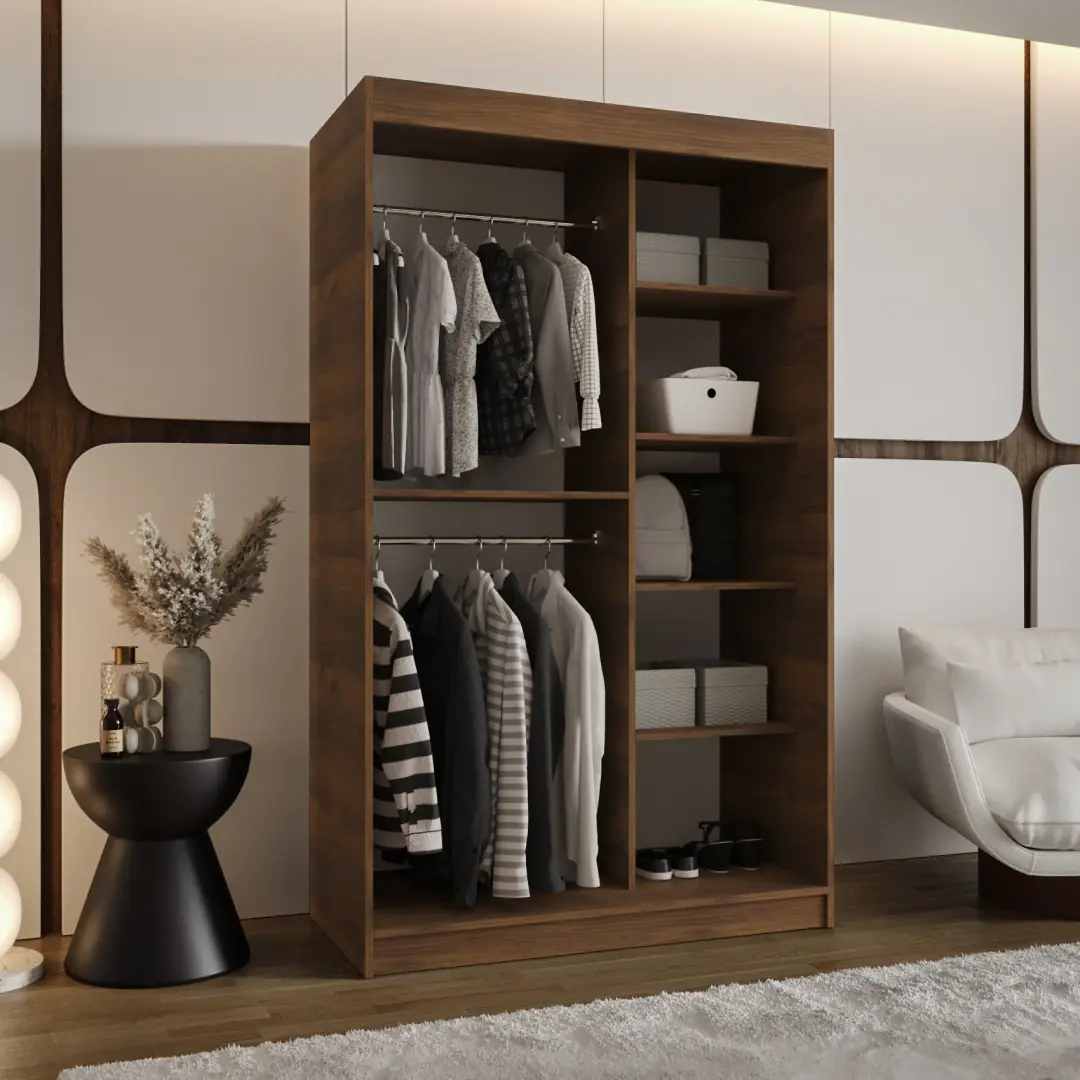 Rubino T1 Sliding Door Wardrobe 120cm - Image 3
