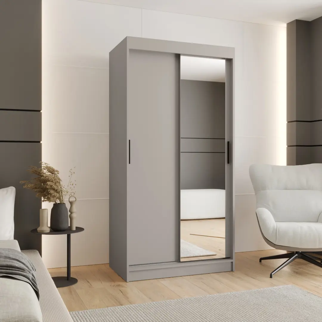 Rubino T2 Sliding Door Wardrobe 100cm - Image 5