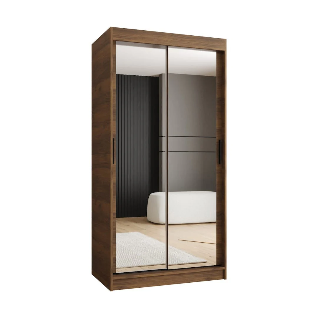 Rubino T3 Sliding Door Wardrobe 100cm - Image 4