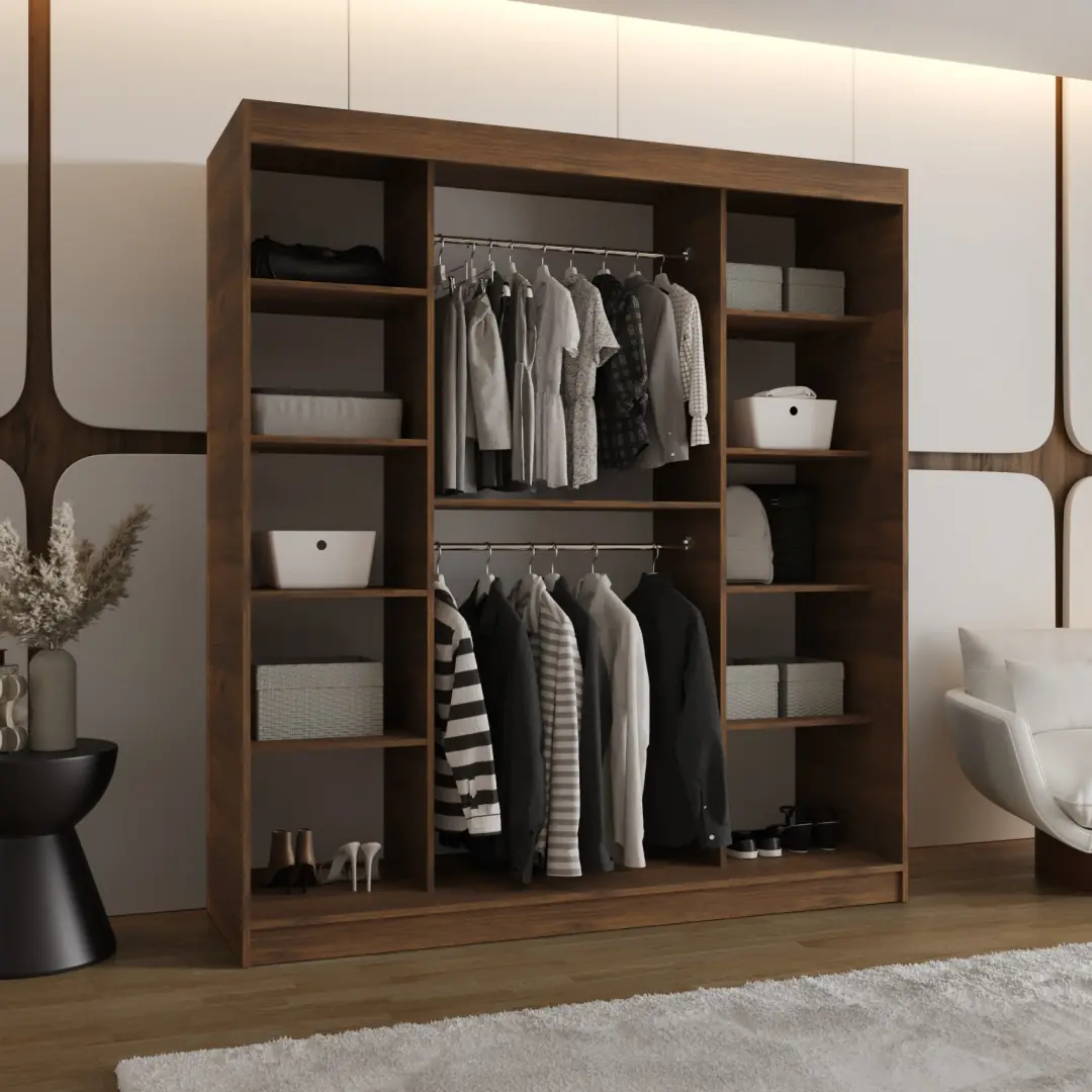 Rubino T3 Sliding Door Wardrobe 180cm - Image 2
