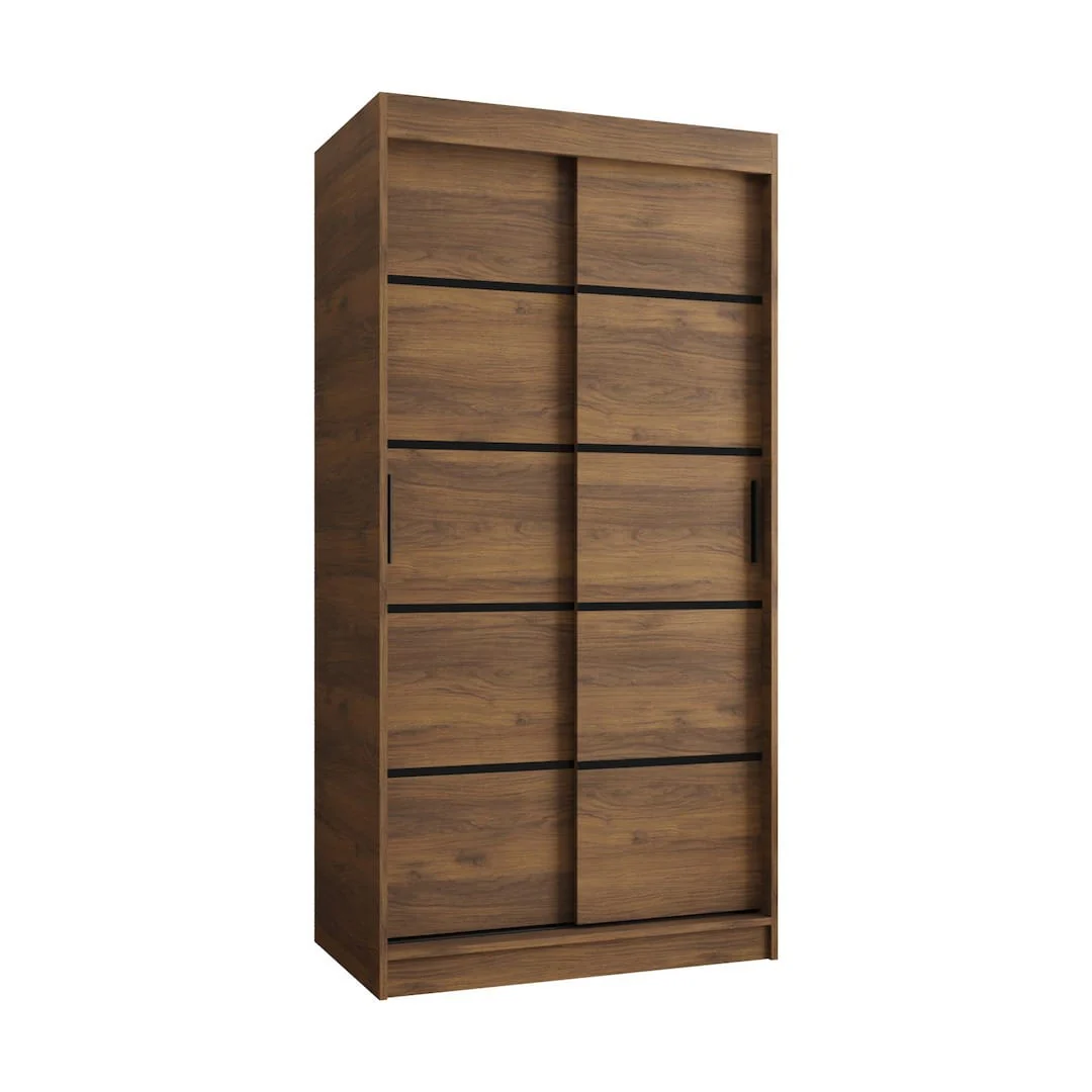 Rubino V1 Sliding Door Wardrobe 100cm - Image 4