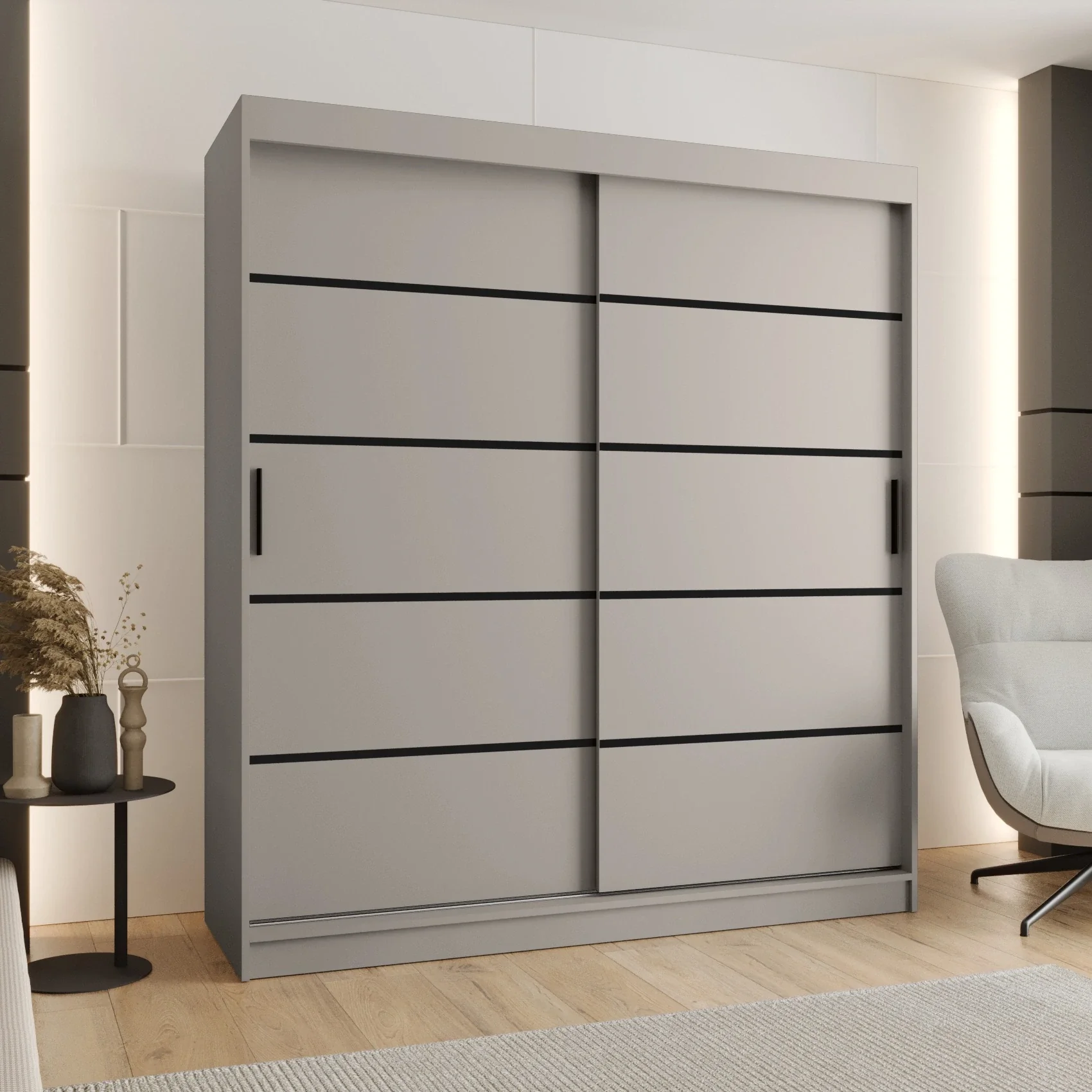 Rubino V1 Sliding Door Wardrobe 180cm - Image 5
