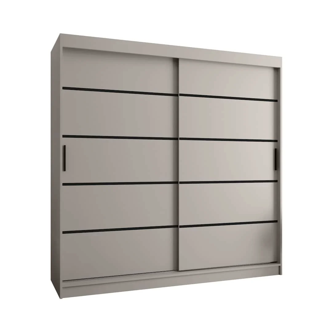 Rubino V1 Sliding Door Wardrobe 200cm - Image 8