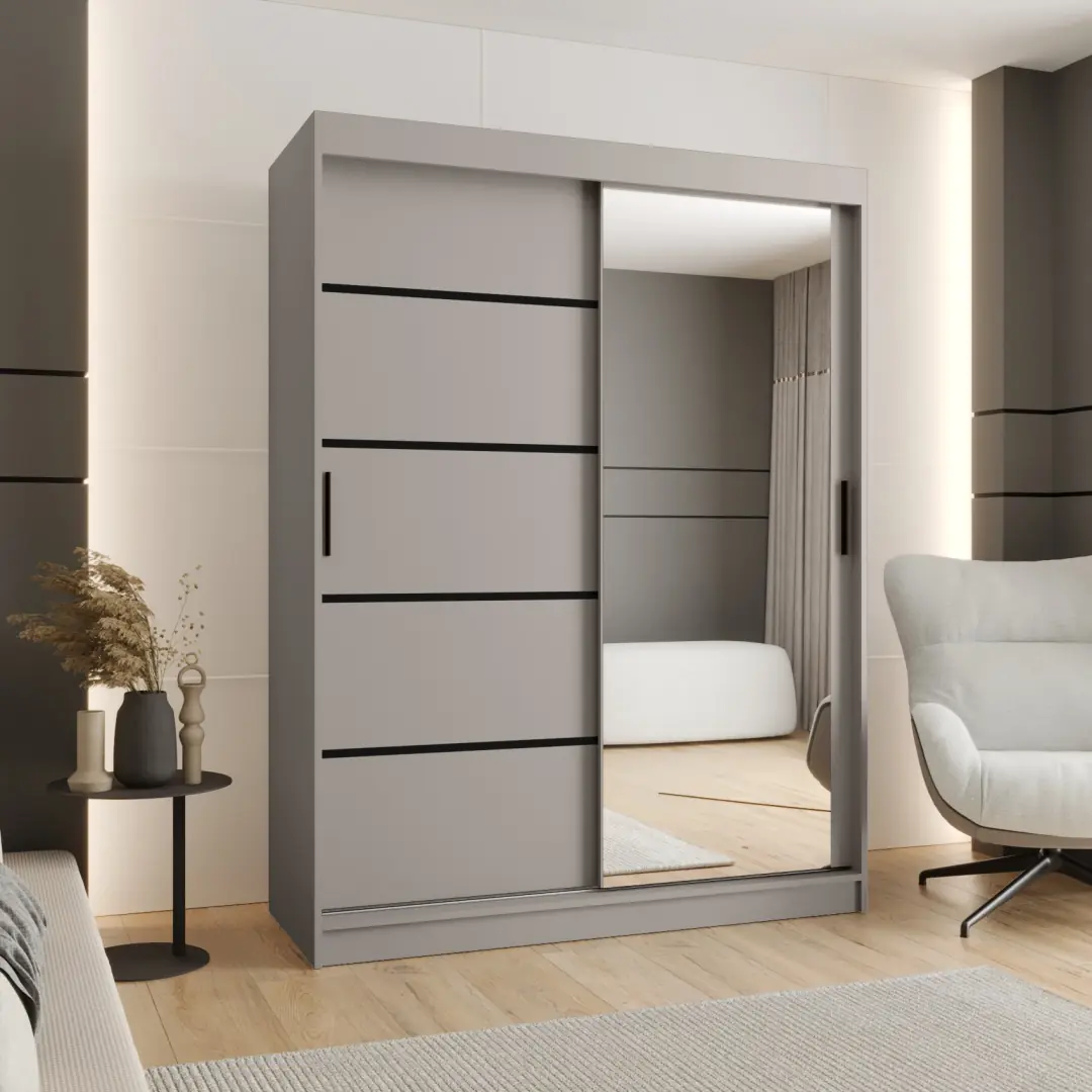 Rubino V2 Sliding Door Wardrobe 150cm - Image 5