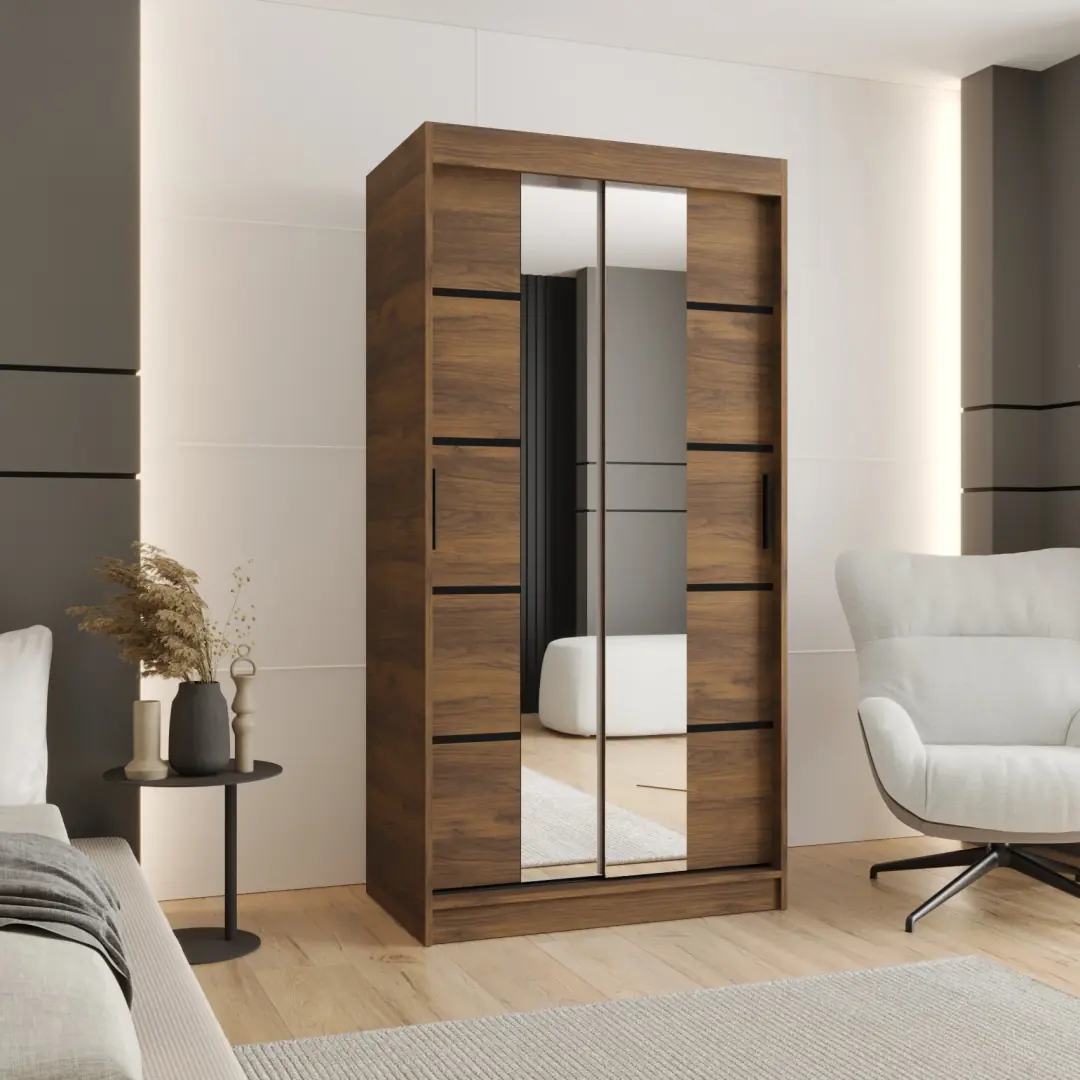 Rubino V4 Sliding Door Wardrobe 100cm