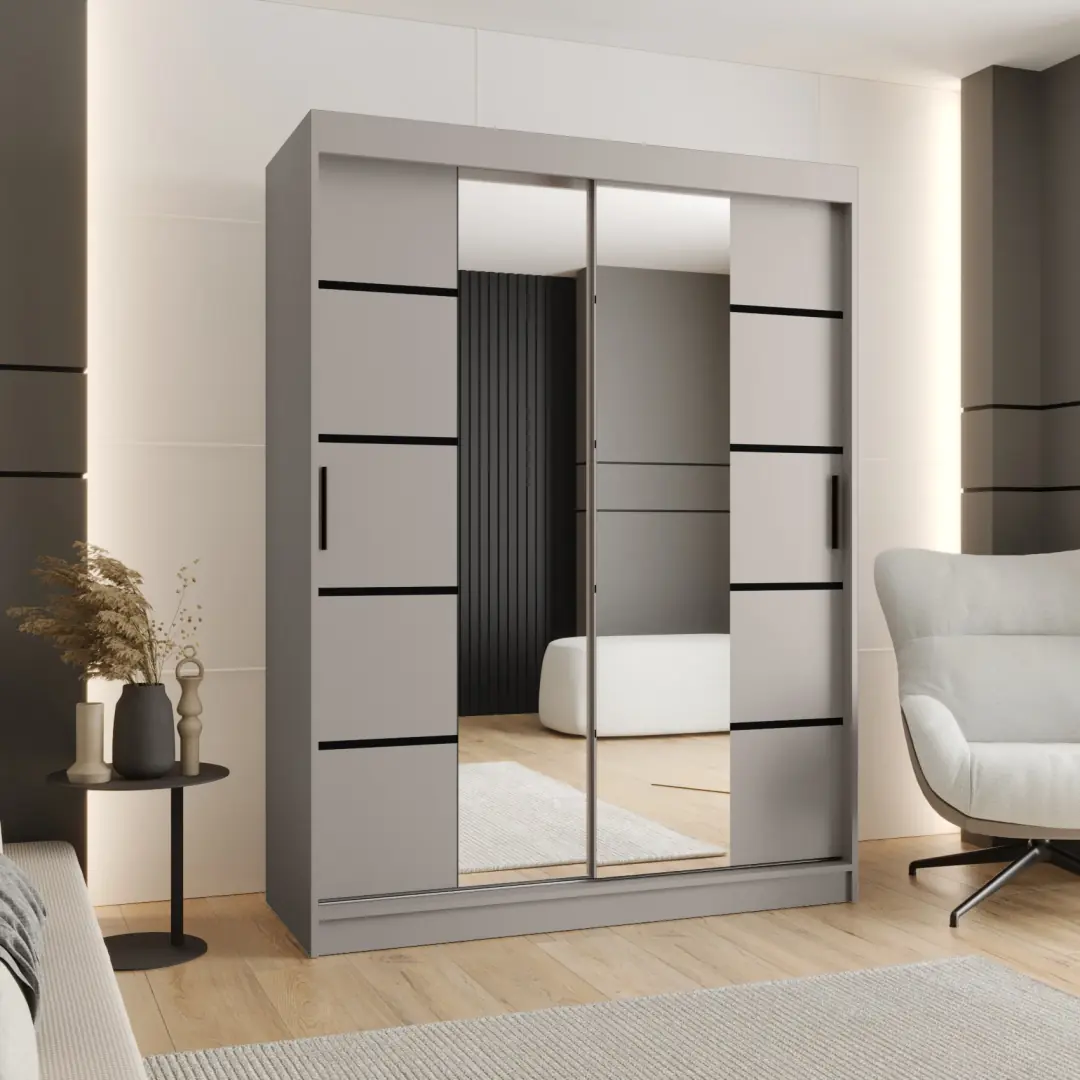 Rubino V4 Sliding Door Wardrobe 150cm - Image 5