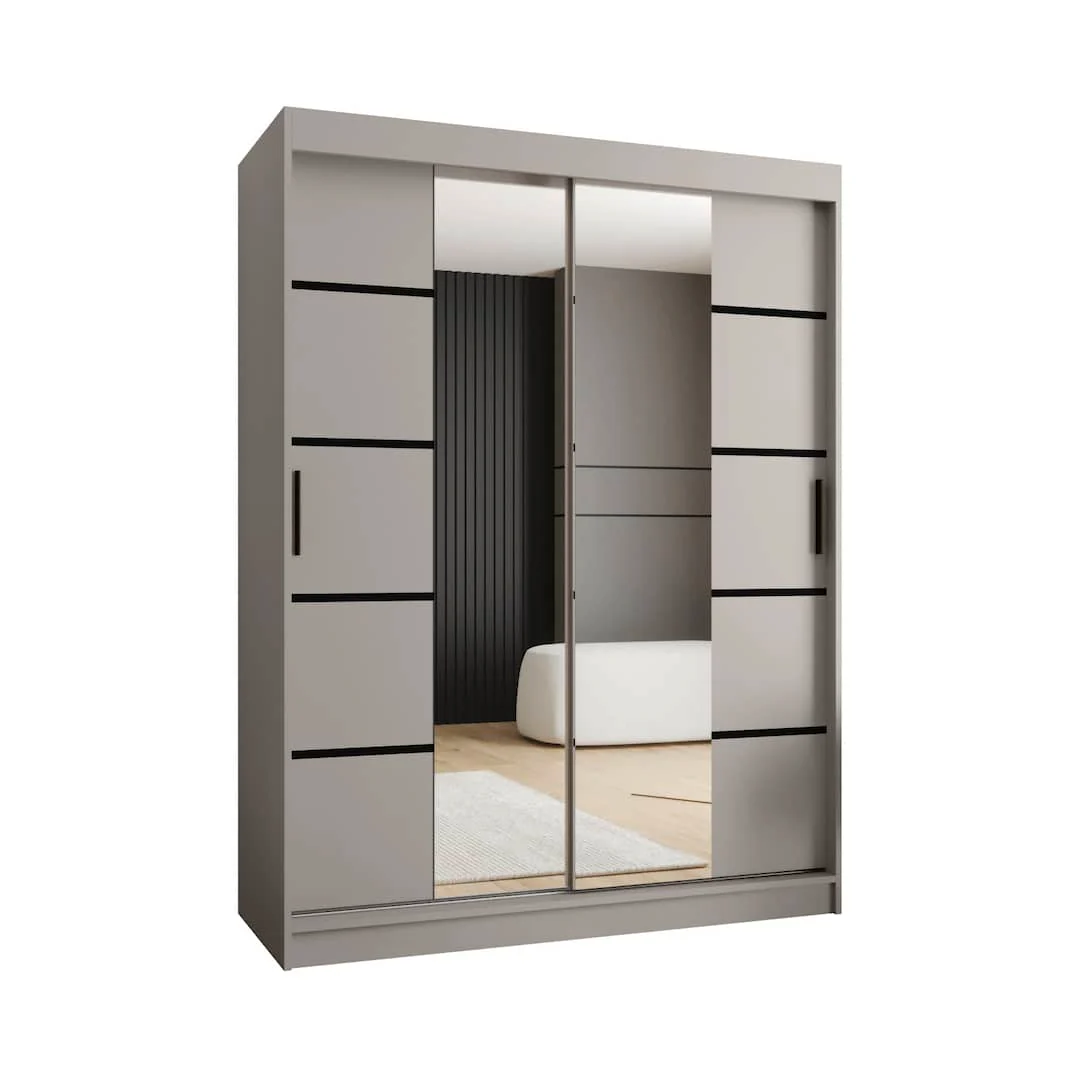 Rubino V4 Sliding Door Wardrobe 150cm - Image 8