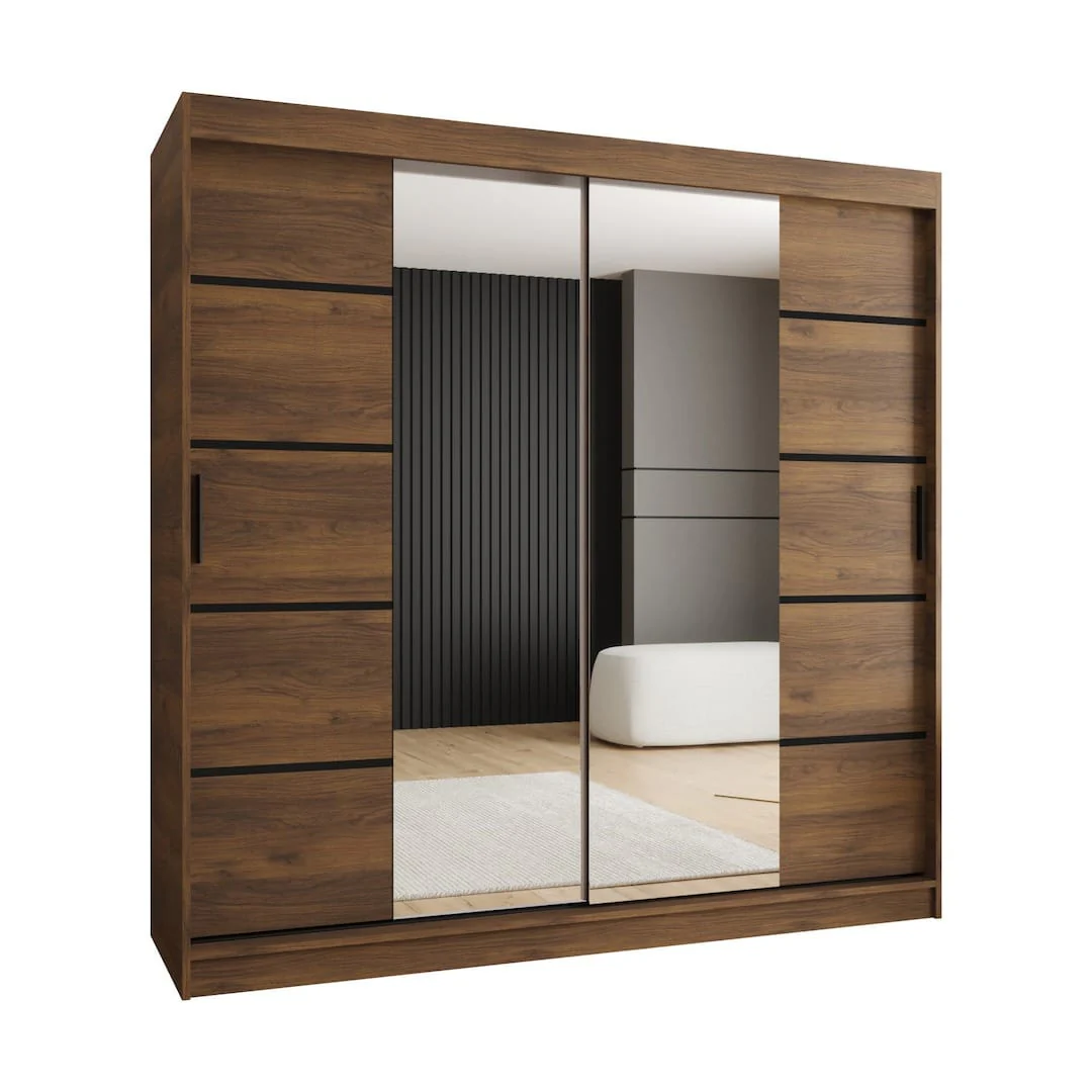 Rubino V4 Sliding Door Wardrobe 200cm - Image 4