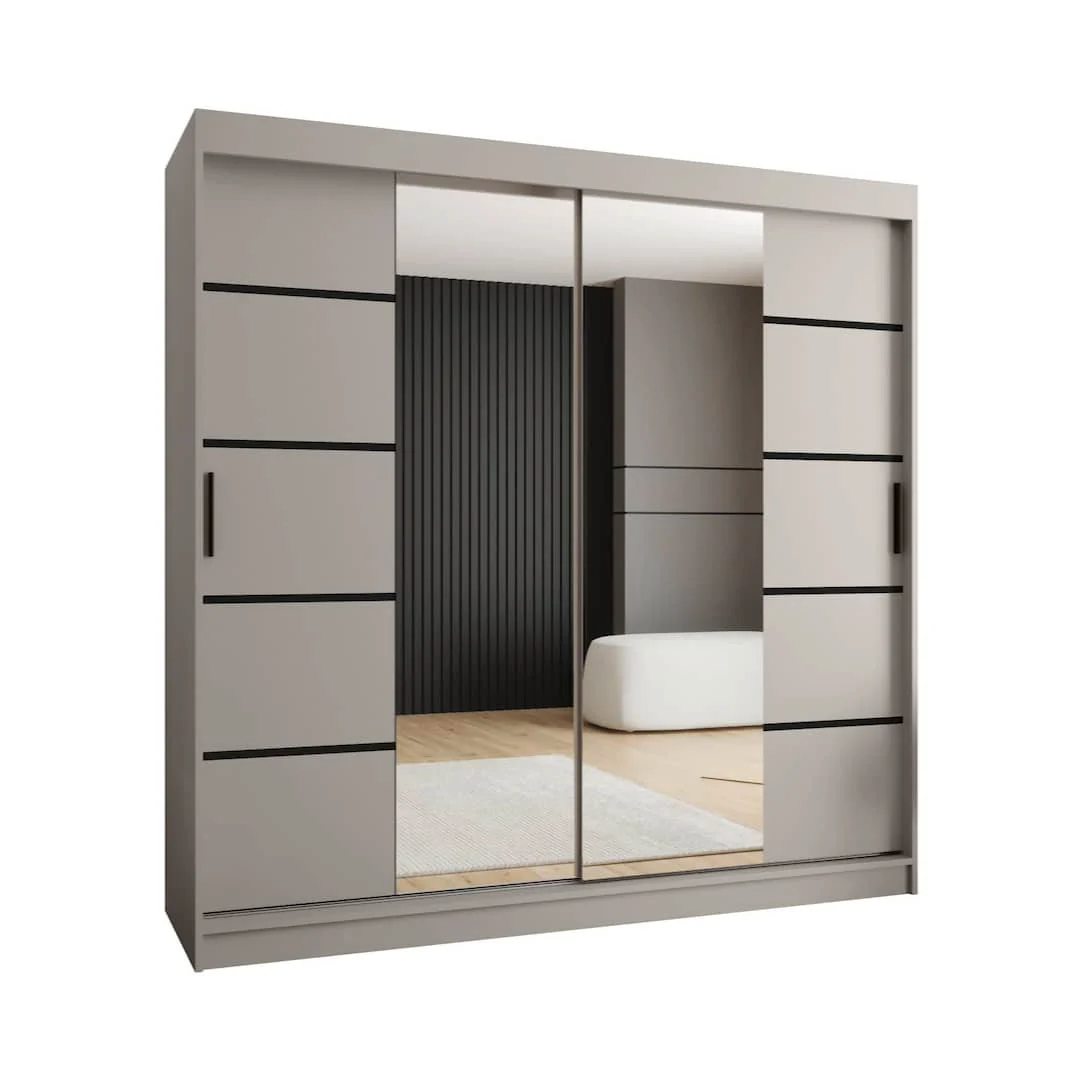 Rubino V4 Sliding Door Wardrobe 200cm - Image 8
