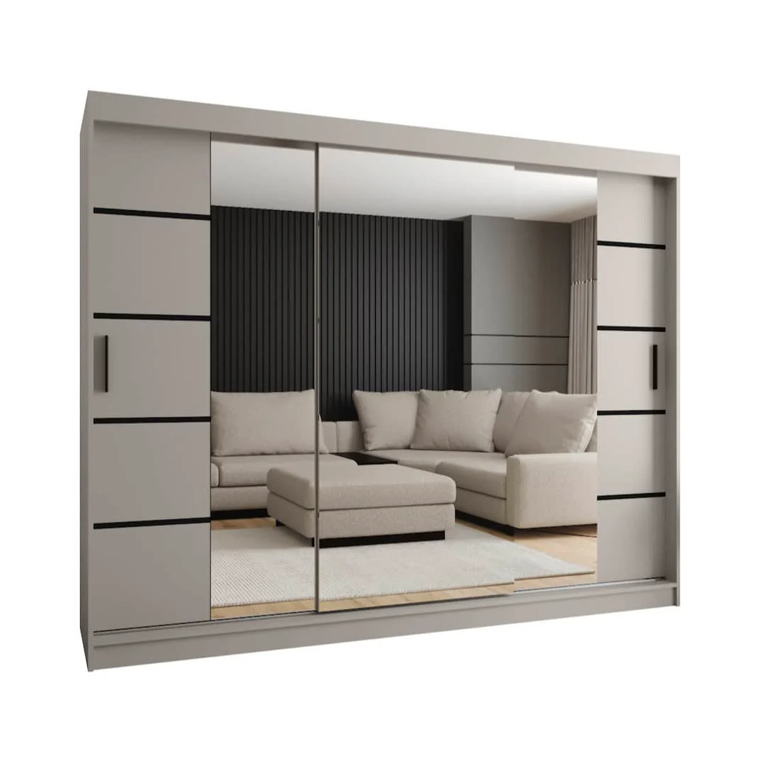 Rubino V4 Sliding Door Wardrobe 250cm - Image 8