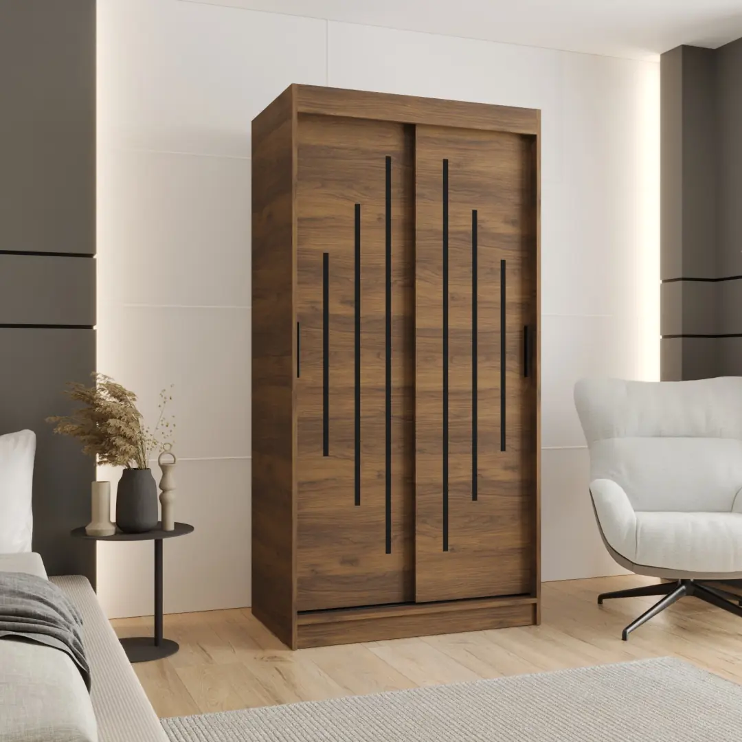 Rubino Y Sliding Door Wardrobe 100cm