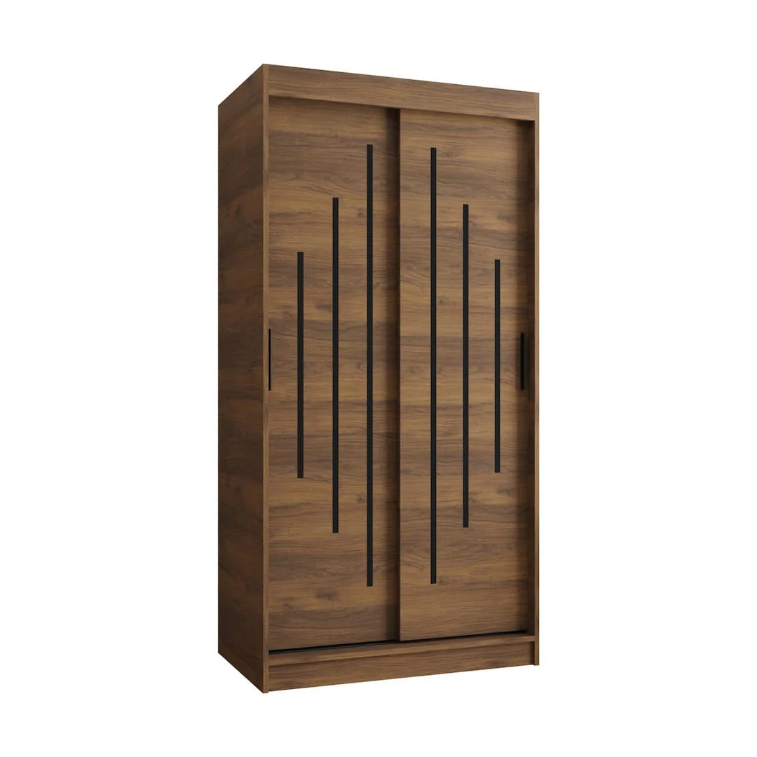 Rubino Y Sliding Door Wardrobe 100cm - Image 4