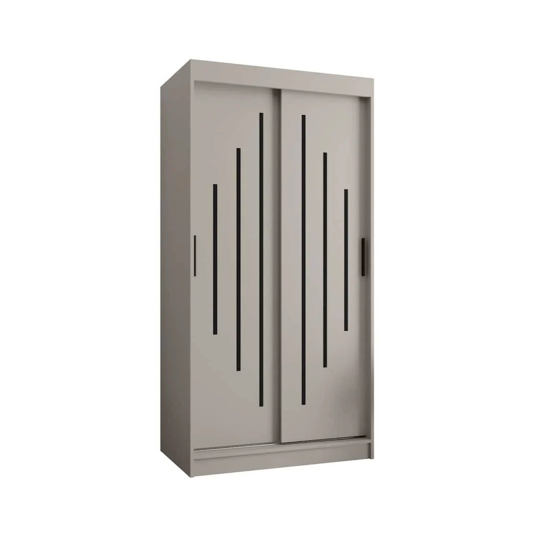 Rubino Y Sliding Door Wardrobe 100cm - Image 8