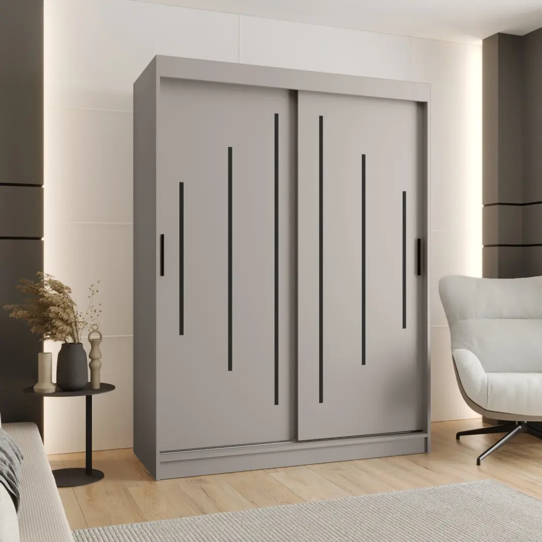 Rubino Y Sliding Door Wardrobe 150cm - Image 5