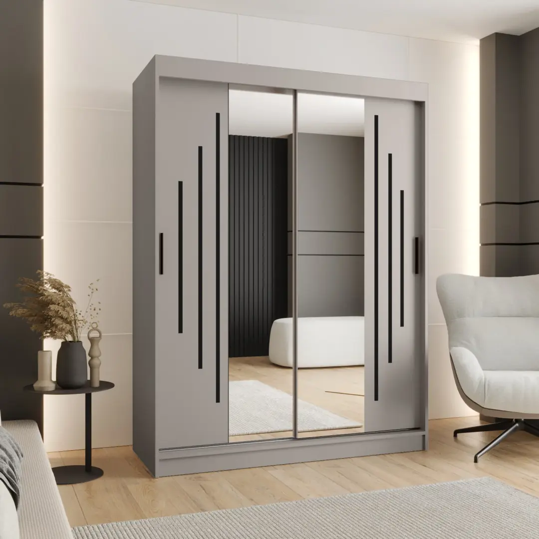 Rubino Y1 Sliding Door Wardrobe 150cm - Image 4