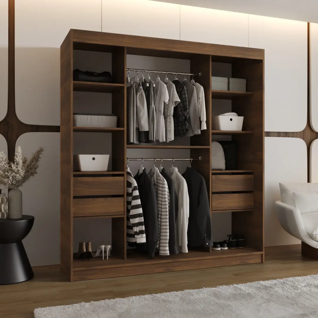 Rubino Y1 Sliding Door Wardrobe 180cm - Image 3
