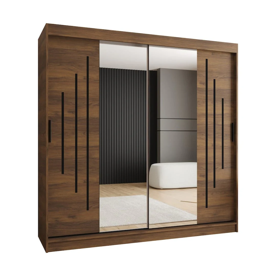 Rubino Y1 Sliding Door Wardrobe 200cm - Image 4