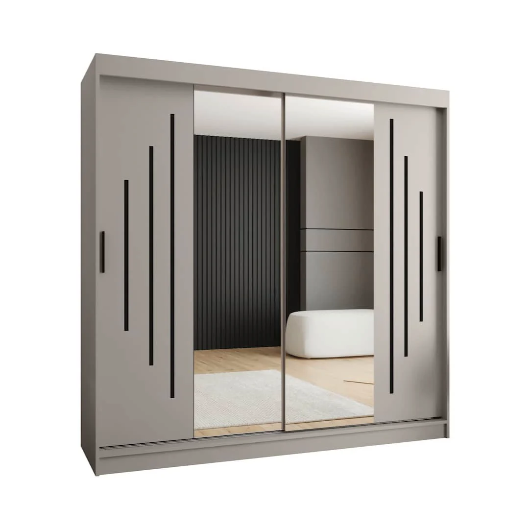 Rubino Y1 Sliding Door Wardrobe 200cm - Image 8