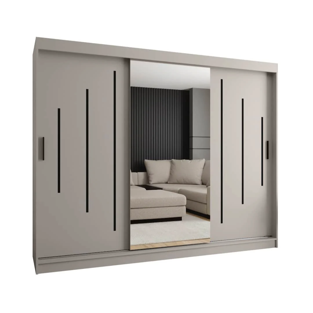 Rubino Y1 Sliding Door Wardrobe 250cm - Image 8