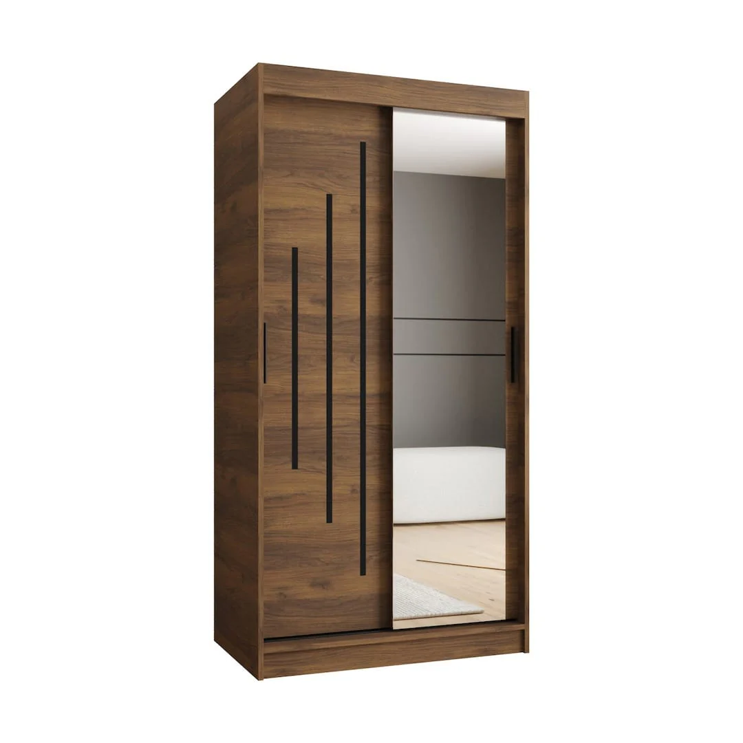 Rubino Y2 Sliding Door Wardrobe 100cm - Image 4