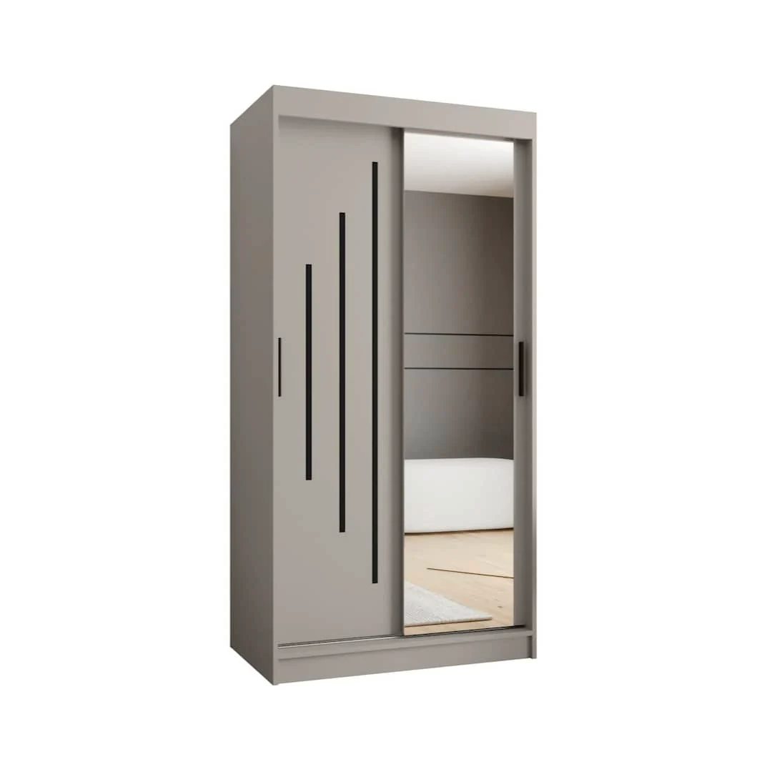 Rubino Y2 Sliding Door Wardrobe 100cm - Image 8