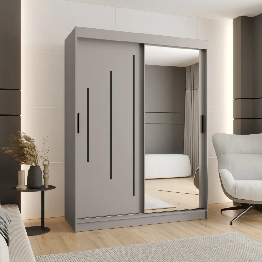 Rubino Y2 Sliding Door Wardrobe 150cm - Image 5