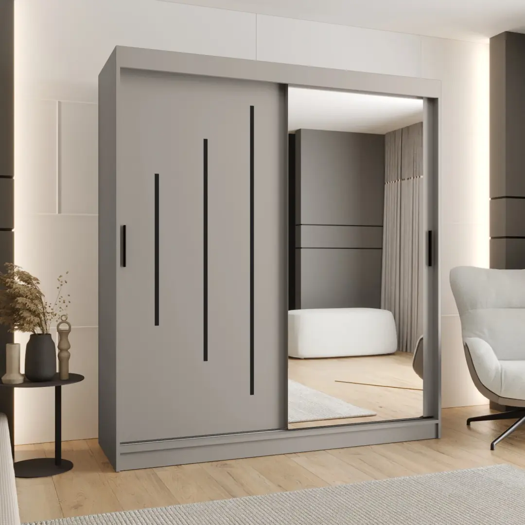 Rubino Y2 Sliding Door Wardrobe 180cm - Image 5
