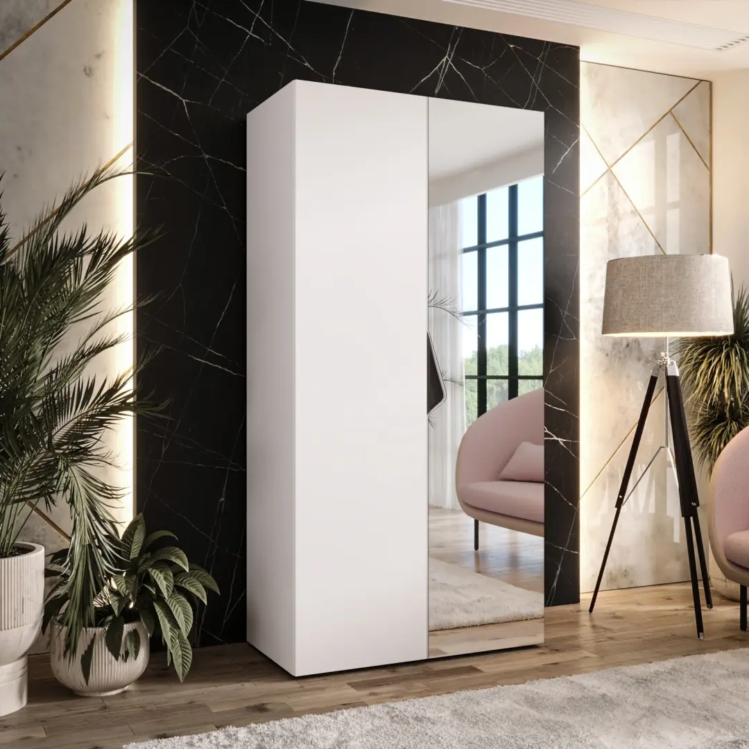 Sandi II Hinged Door Wardrobe 100cm - Image 8