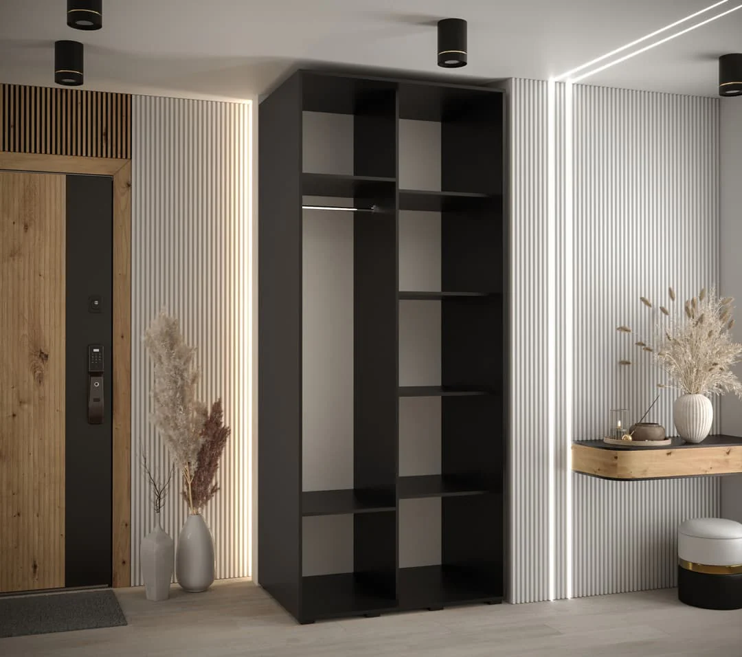 Sapporo I Sliding Door Wardrobe 100cm - Image 10
