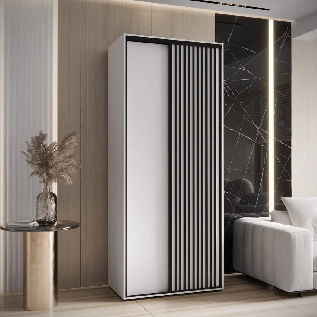 Sapporo I Sliding Door Wardrobe 100cm - Image 5
