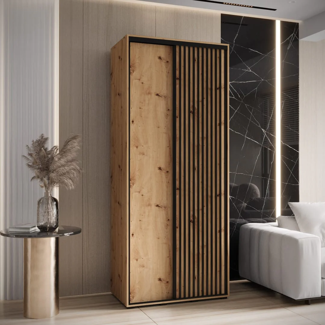 Sapporo I Sliding Door Wardrobe 110cm - Image 4