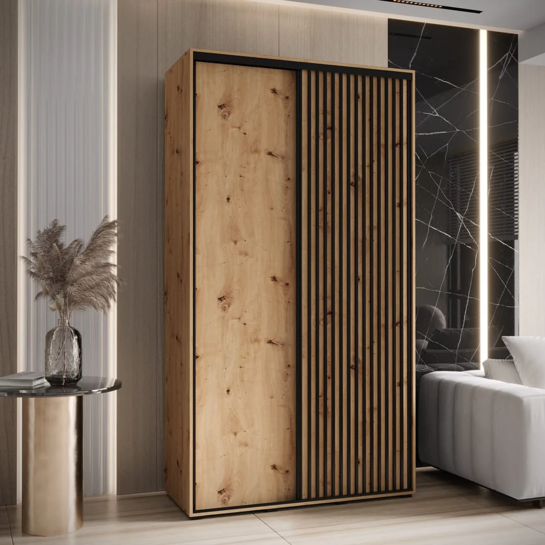 Sapporo I Sliding Door Wardrobe 140cm - Image 4