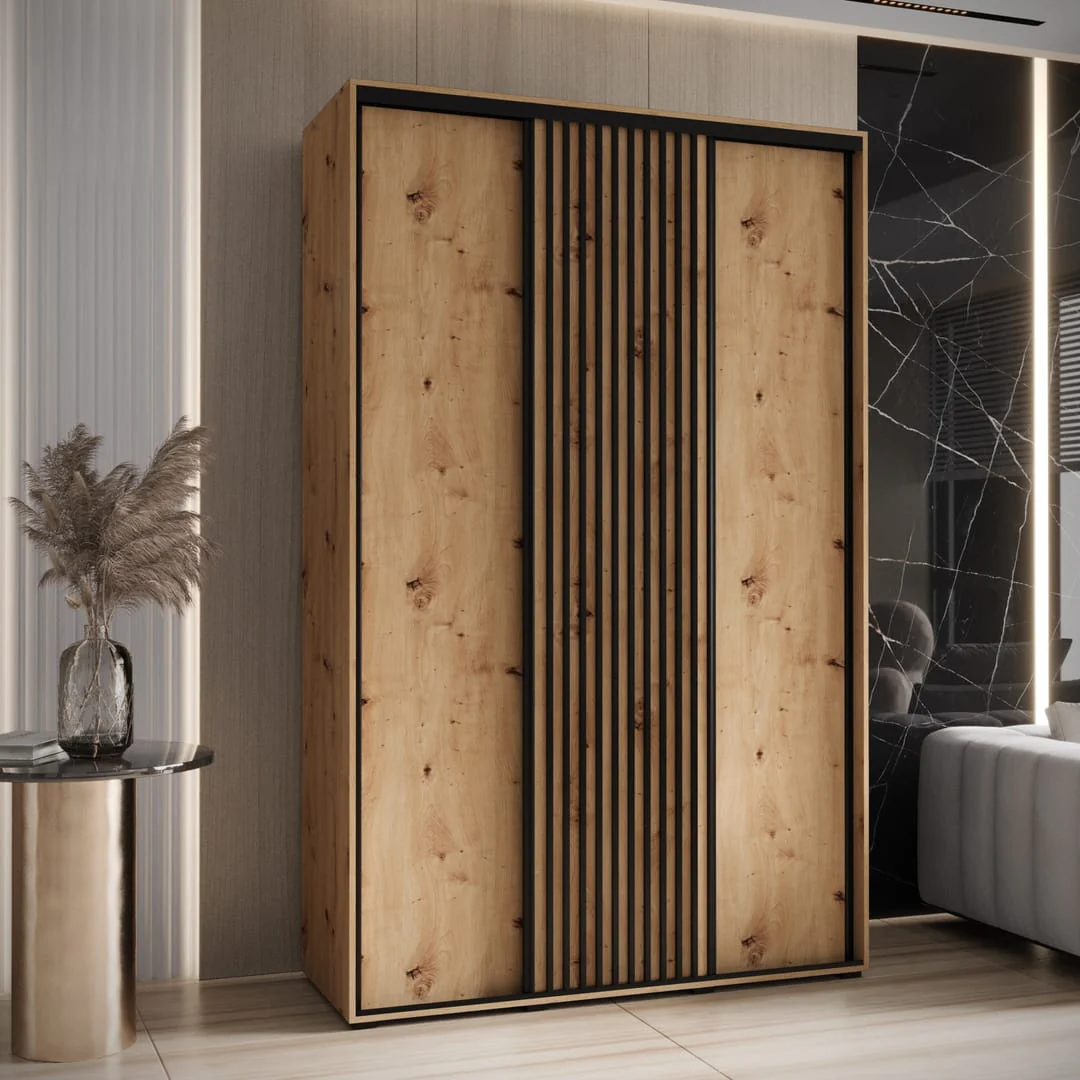 Sapporo I Sliding Door Wardrobe 150cm - Image 4
