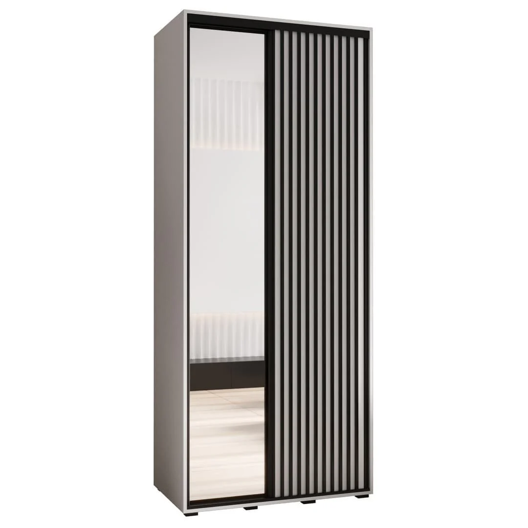 Sapporo II Sliding Door Wardrobe 110cm - Image 2
