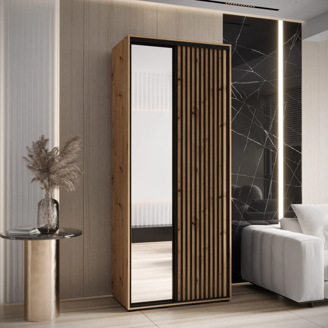 Sapporo II Sliding Door Wardrobe 120cm - Image 4