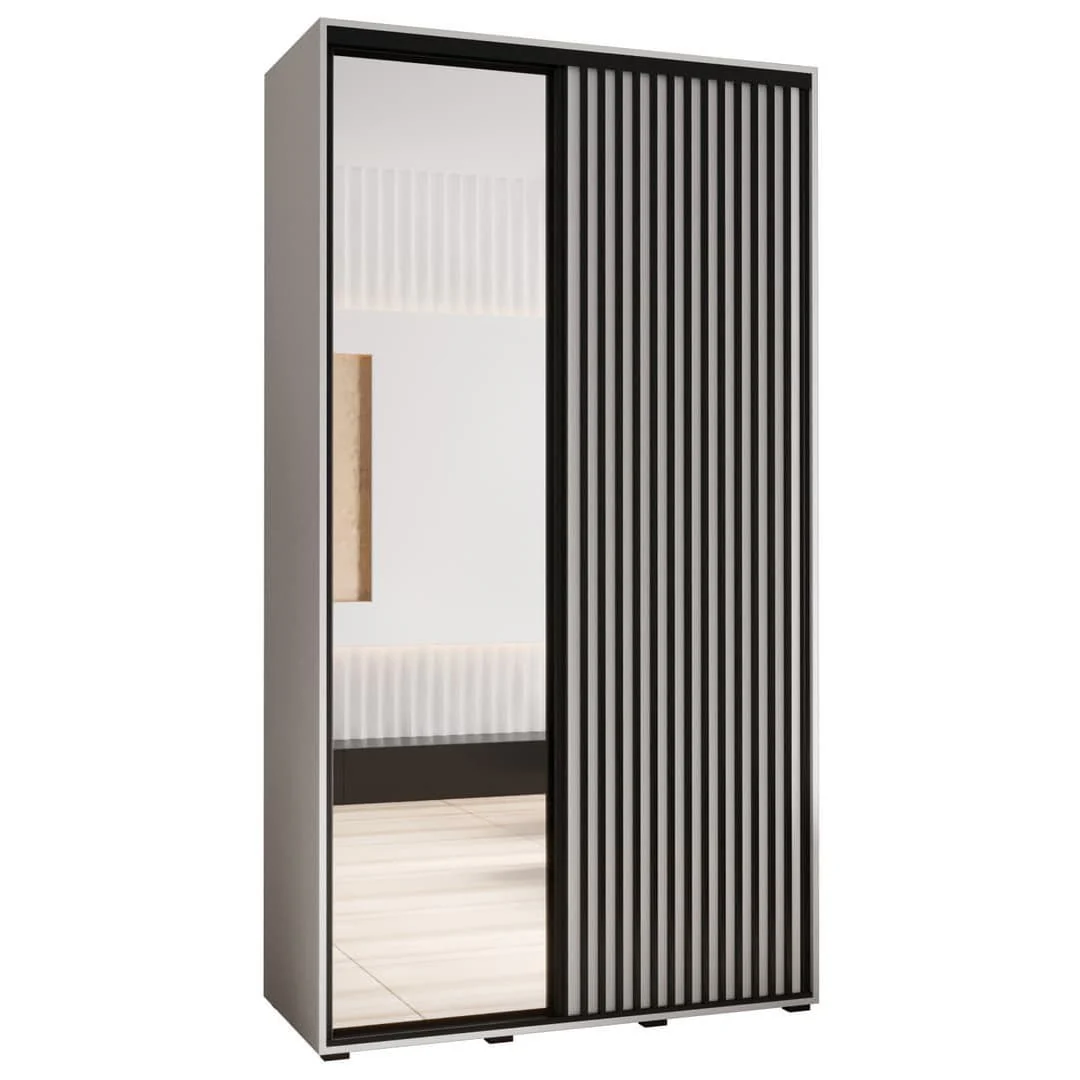 Sapporo II Sliding Door Wardrobe 140cm - Image 2