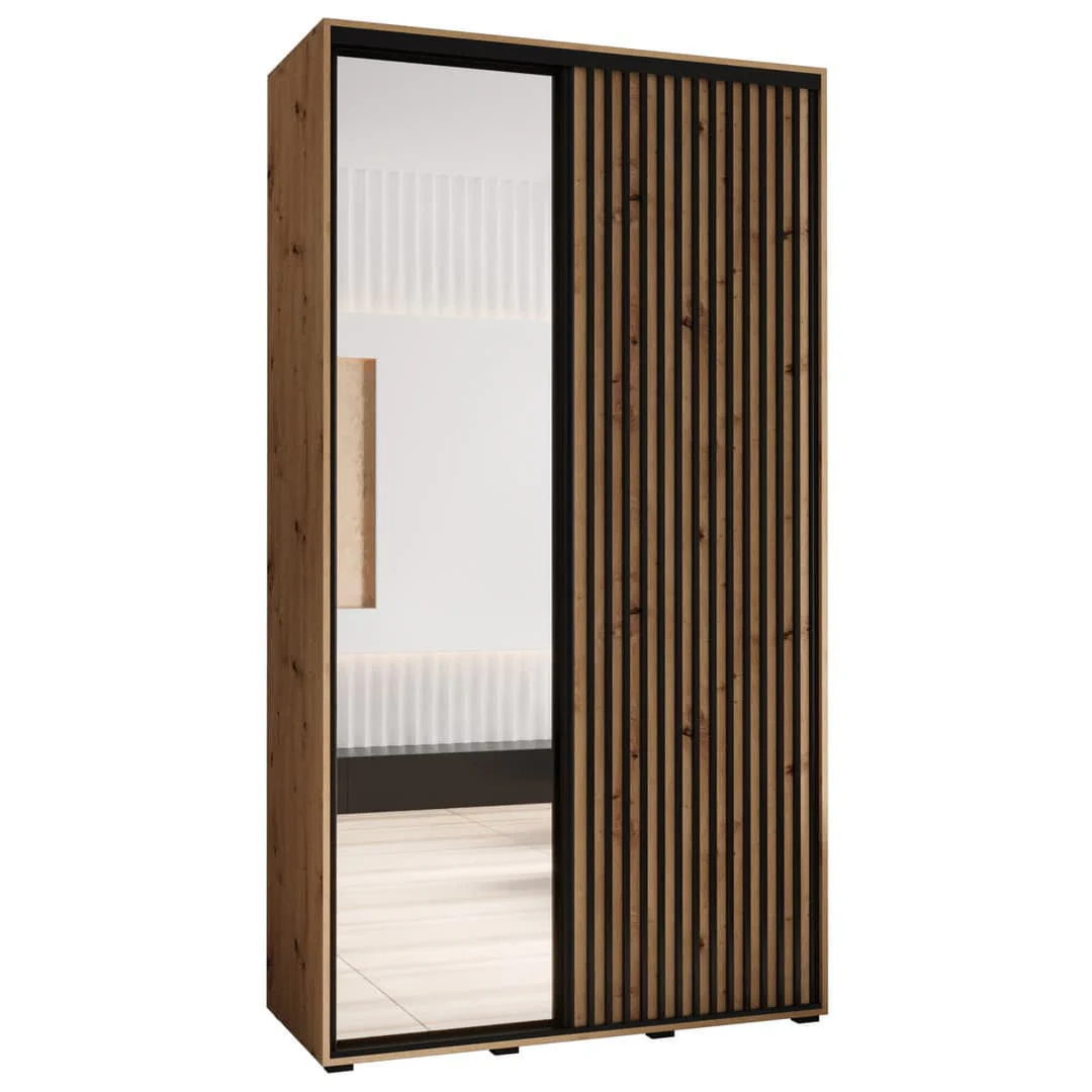 Sapporo II Sliding Door Wardrobe 140cm - Image 5
