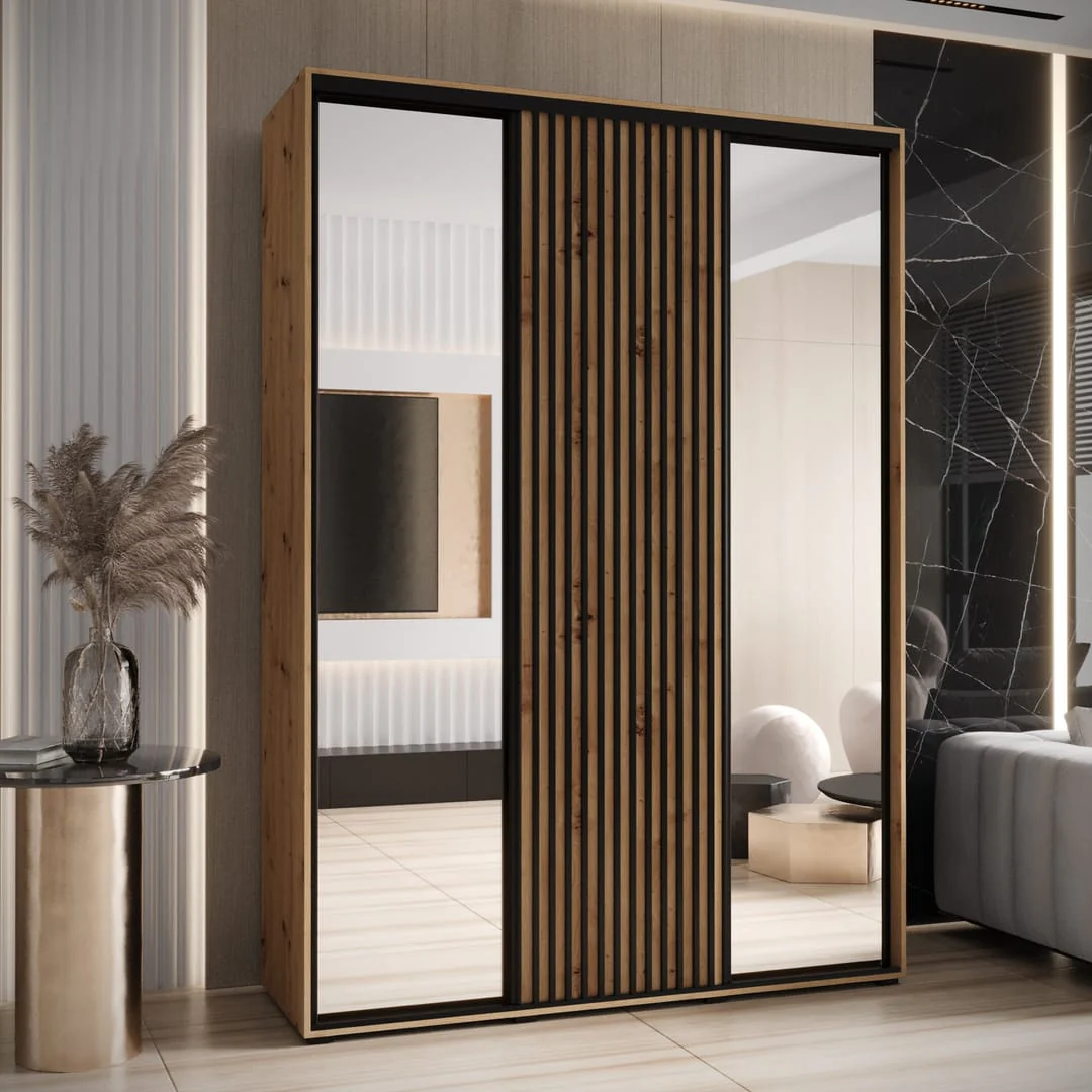 Sapporo II Sliding Door Wardrobe 170cm - Image 4