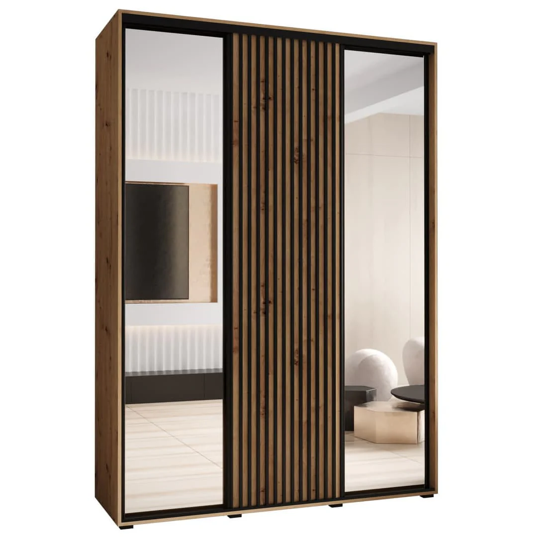 Sapporo II Sliding Door Wardrobe 170cm - Image 5