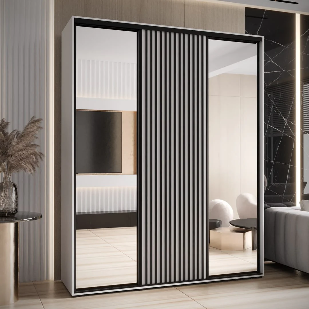 Sapporo II Sliding Door Wardrobe 190cm - Image 5