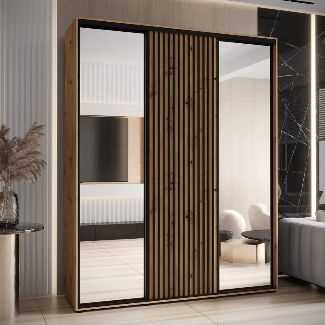 Sapporo II Sliding Door Wardrobe 200cm - Image 4