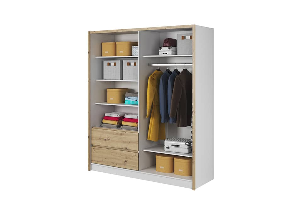 Sara Sliding Door Wardrobe 184cm - Image 5