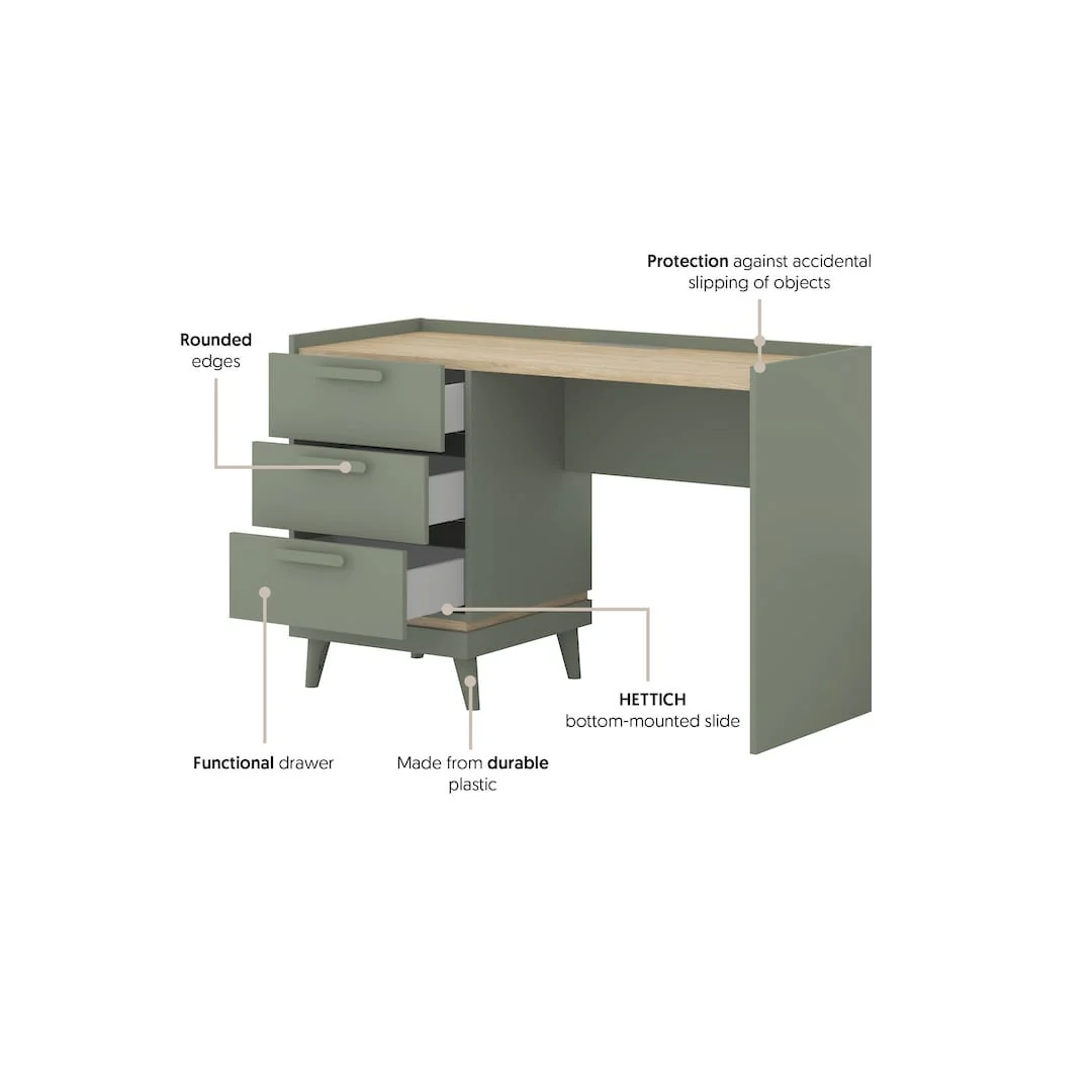 Scandi Desk 120cm - Image 5