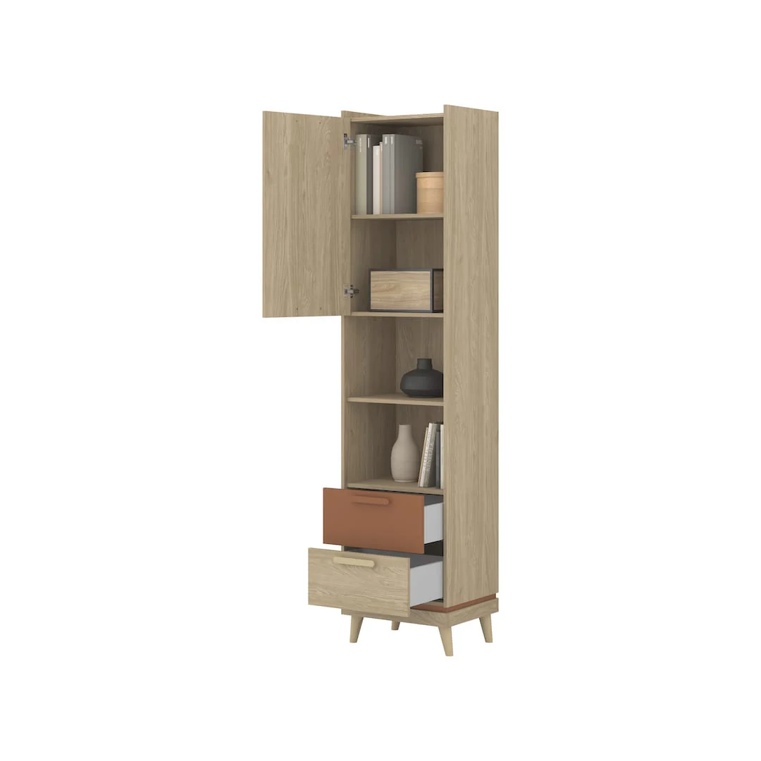 Scandi Tall Cabinet 50cm - Image 9