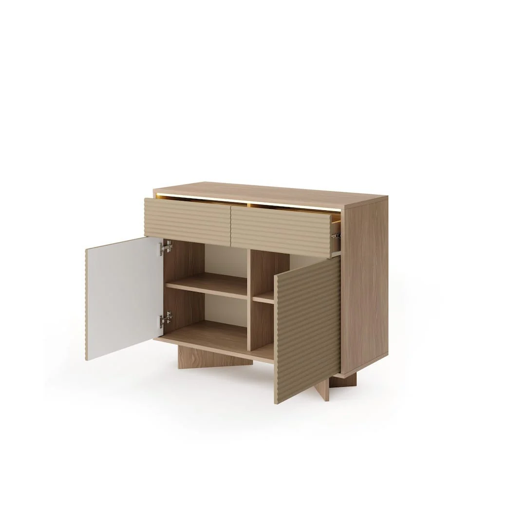 Semi Sideboard Cabinet 104cm - Image 3