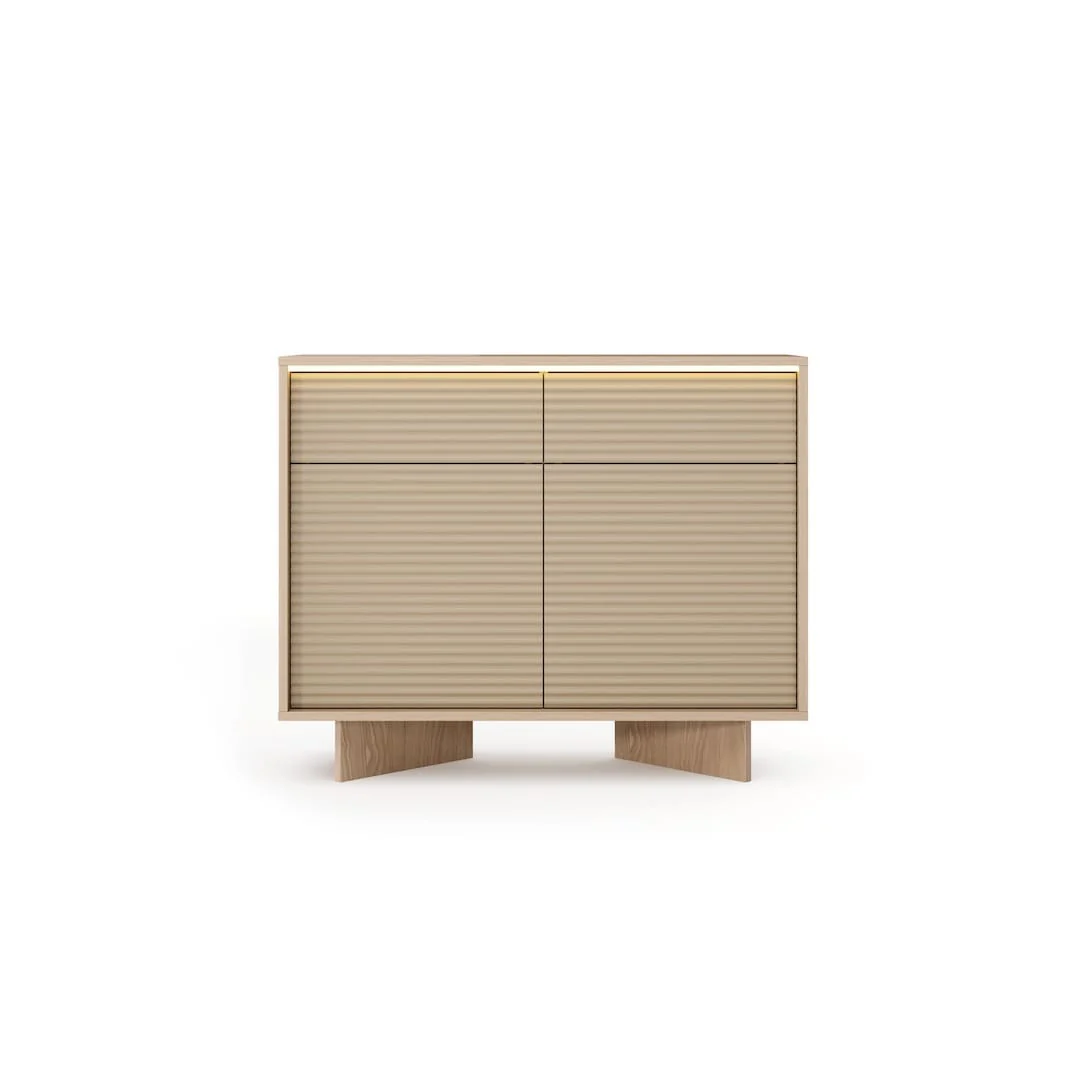 Semi Sideboard Cabinet 104cm - Image 4