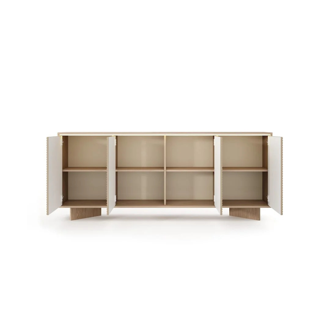 Semi Sideboard Cabinet 204cm - Image 5