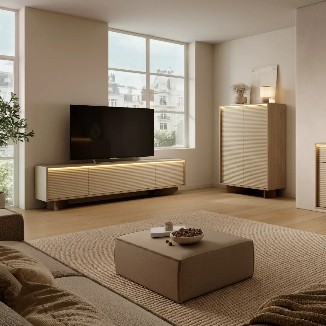 Semi TV Cabinet 154cm - Image 8